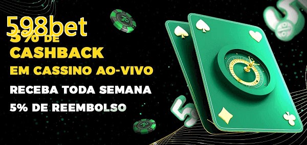 Promoções do cassino ao Vivo 598bet